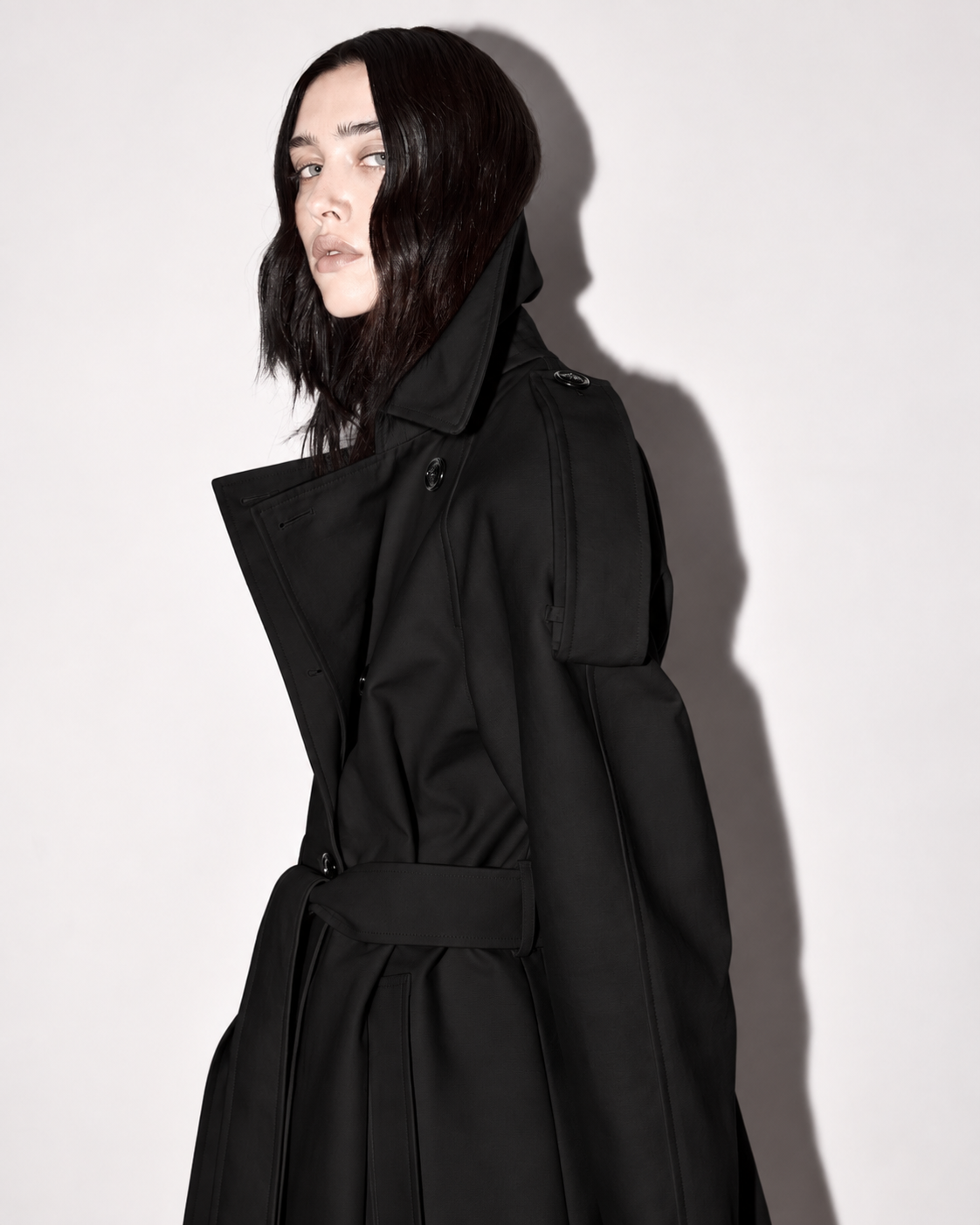 Florence trench coat black