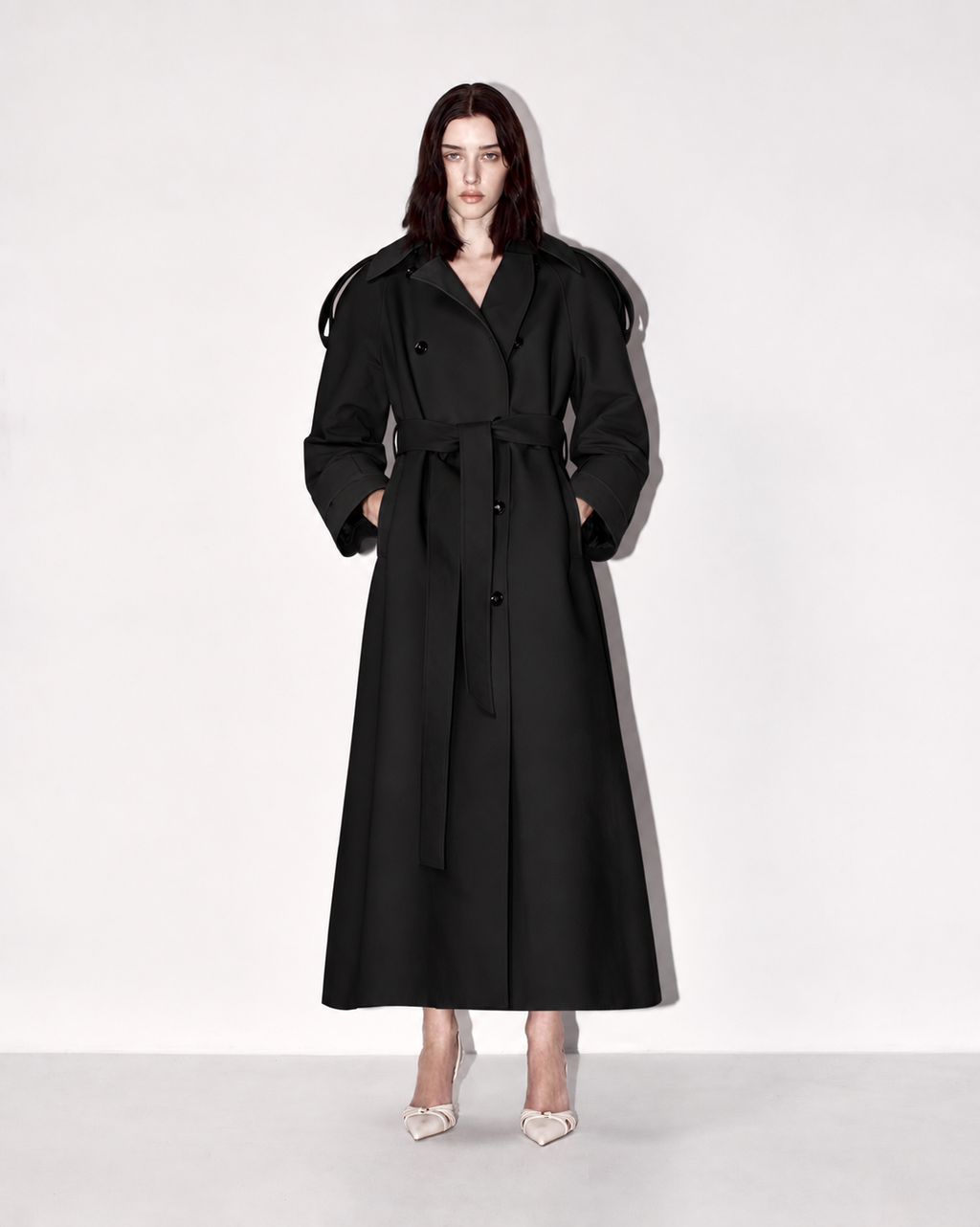 Florence trench coat black