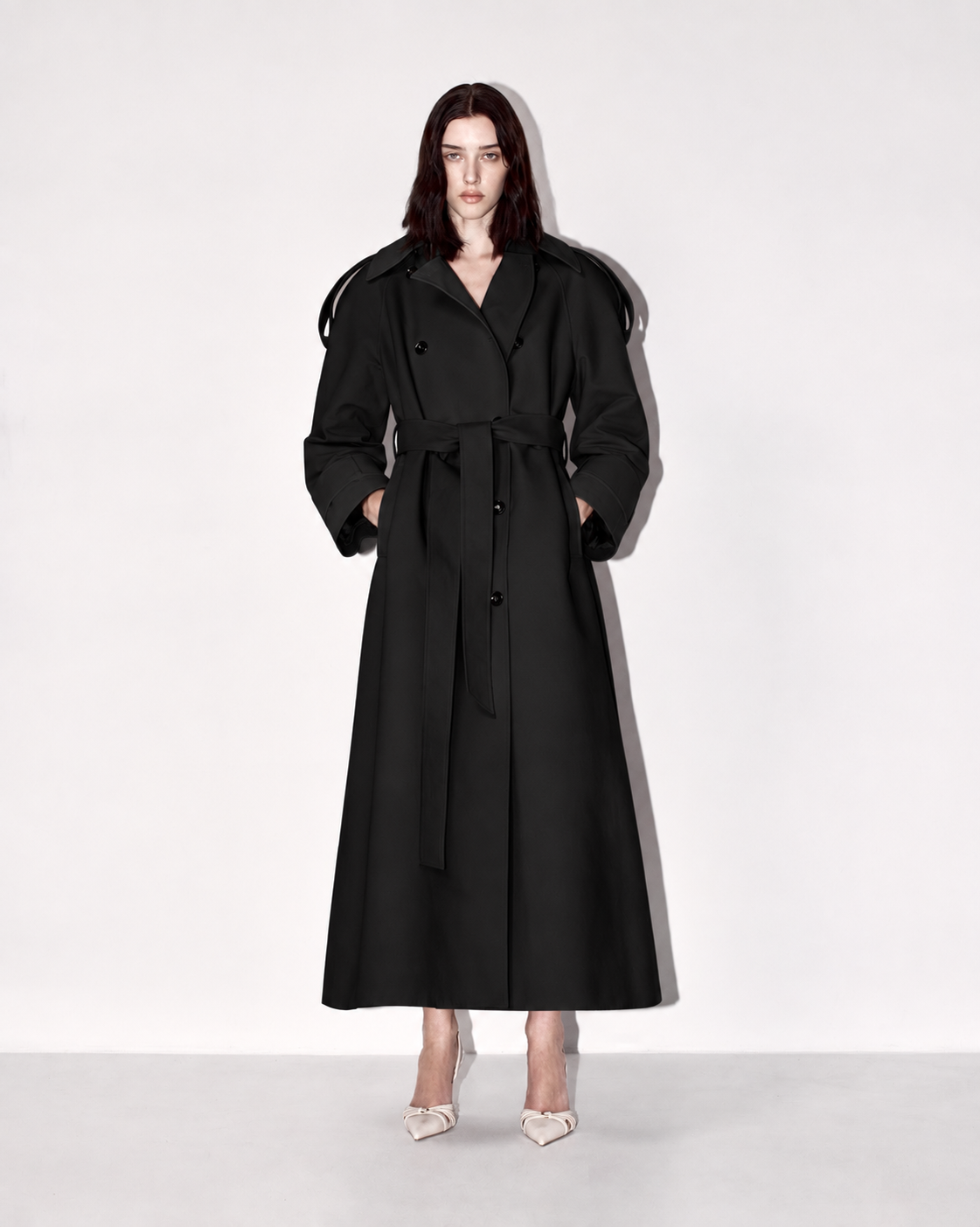 Florence trench coat black
